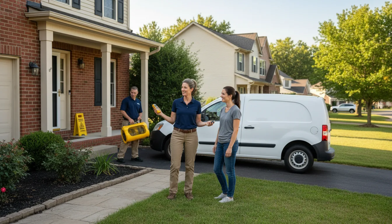 Water restoration image for Water Damage & Restoration Services in Gilman, CT